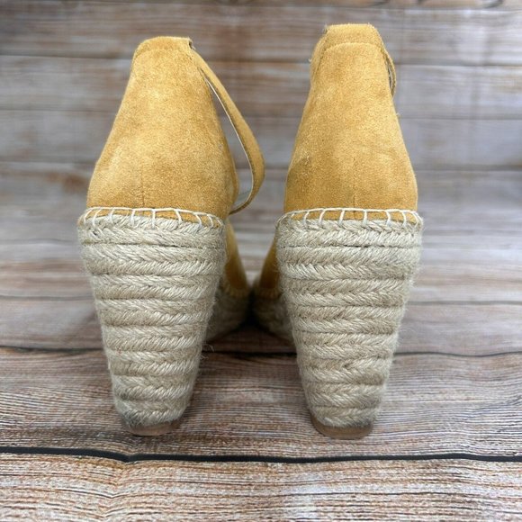 Seychelles Wedged Espadrille Heels Women Size 8.5 Ankle Strap Open Toe Shoes - Picture 2 of 10